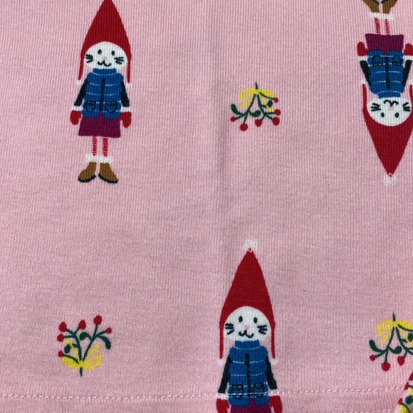 Hanna Andersson 2 Piece Set Long John Cat In Mittens & Hat Pajamas 6-12 Mths - Picture 2 of 4